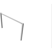 Stationary access barriers | for bolting on site | with top bar | hot-dip galvanized | total width: 2000 mm